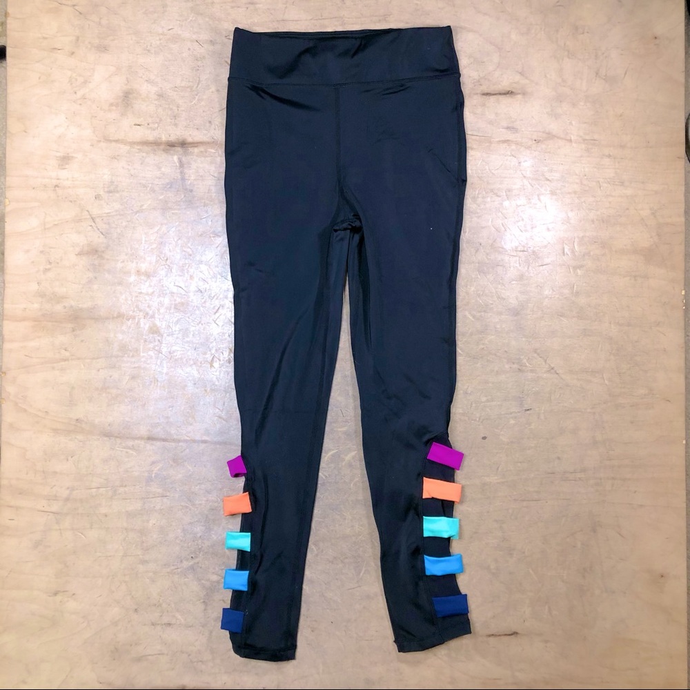 Balera - Large Child Leggings w Rainbow Stripes